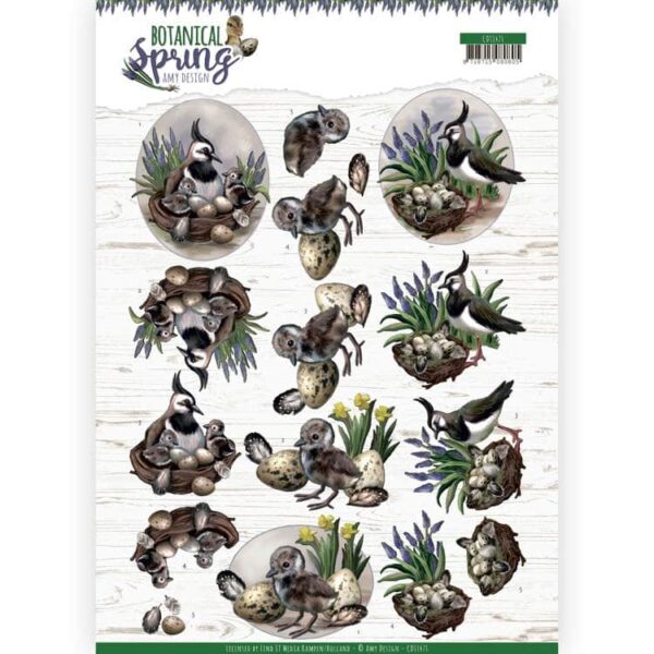 3D cutting sheet - Amy Design - Botanical Spring - Lapwing CD11471 - HJ18101