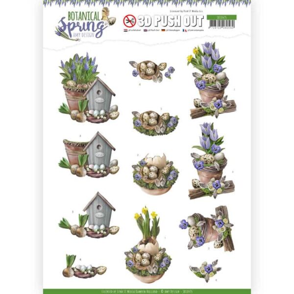 3D Pushout - Amy Design - Botanical Spring - Spring Arrangement SB10435