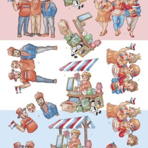 3D Cutting Sheet - Bubbly Girls - Kings day CD11500