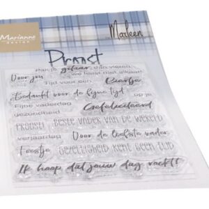 Clear stamp Proost by Marleen: CS1056