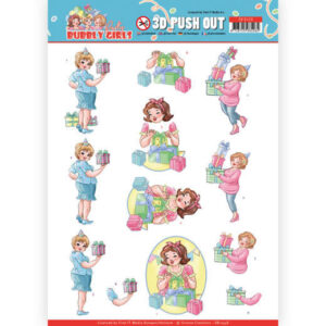 3D Pushout - Yvonne Creations - Bubbly Girls - Party - Decorating SB10438