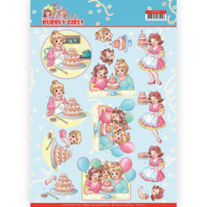3D cutting sheet - Yvonne Creations - Bubbly Girls - Party - Baking CD11477