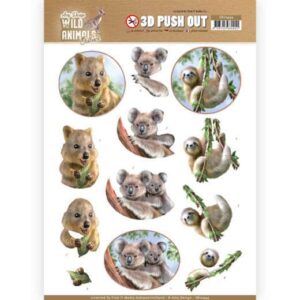 3D Pushout - Amy Design - Wild Animals Outback - Koala SB10444