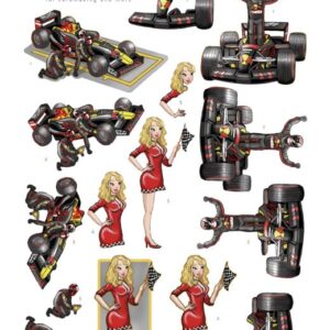 3D Cutting Sheet - Yvonne Creations - Formula 1 CD11510