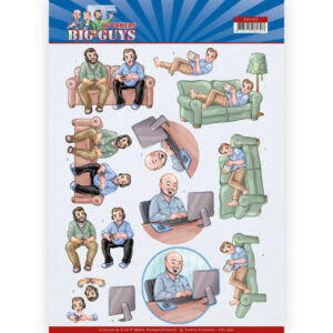 3D Cutting sheet - Yvonne Creations - Big Guys - Workers - Gaming CD11480