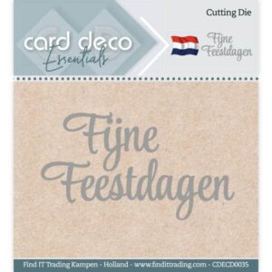Card Deco Essentials - Cutting Dies - Fijne Feestdagen CDECD0035