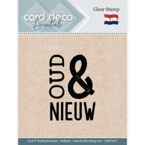 Card Deco Essentials - Clear Stamps - Oud & Nieuw CDECS017