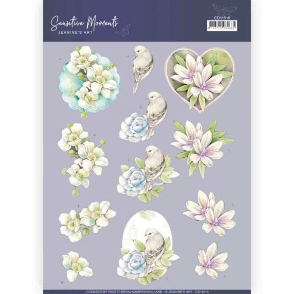 3D Cutting Sheet - Jeanine's Art - Sensitive Moments - Rose CD11516