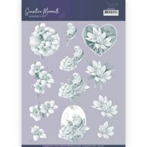 3D Cutting Sheet - Jeanine's Art - Sensitive Moments - Grey Rose CD11517