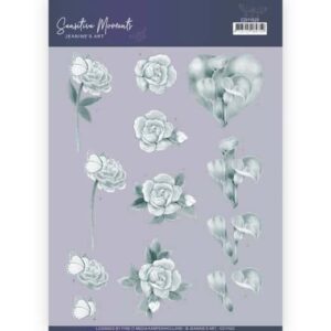 3D Cutting Sheet - Jeanine's Art - Sensitive Moments - Grey Calla Lily CD11523
