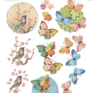 3D Cutting Sheet - Jeanine's Art - Birds and Blossom CD11474