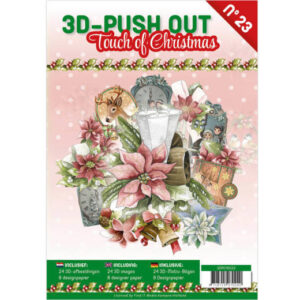 3D Push Out boek 23 - Touch of Christmas 3DPO10023