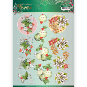 3D cutting sheet - Jeanines Art Christmas Flowers - Christmas Bells CD11556