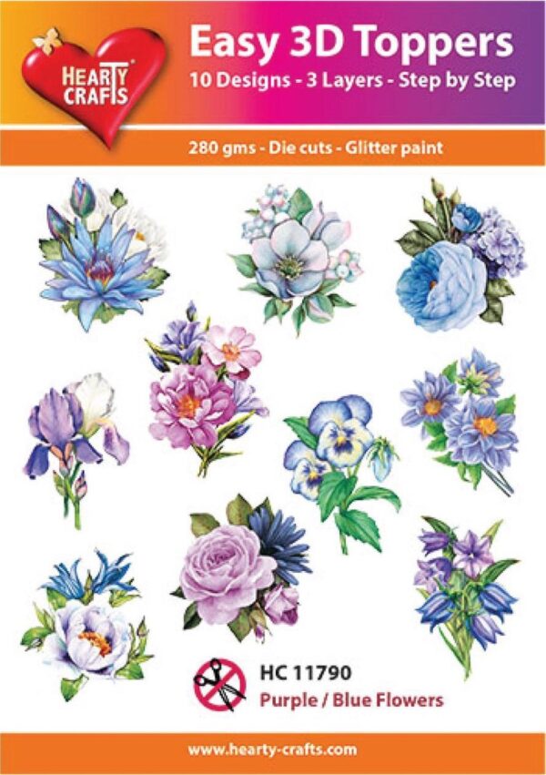 easy 3d toppers  glitter hc11790