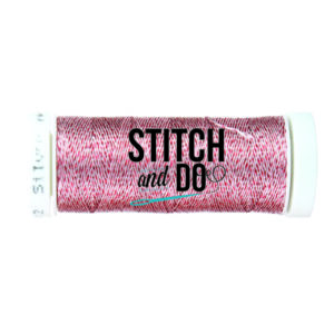Stitch and Do Sparkles Embroidery Thread - Silver-Red Stitch & Do SDCDS12