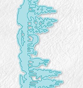 CRSD011 Christmas Scene Dies Scene with pinetrees and deer Nellie Snellen