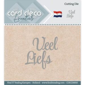 Card Deco Essentials - Cutting Dies - Veel Liefs CDECD0050