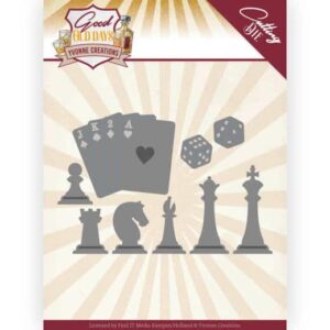Dies - Yvonne Creations - Good old day's - Chess Game YCD10223