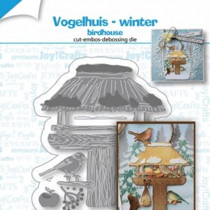 Joy! stencil Vogelhuis winter: 6002/1543