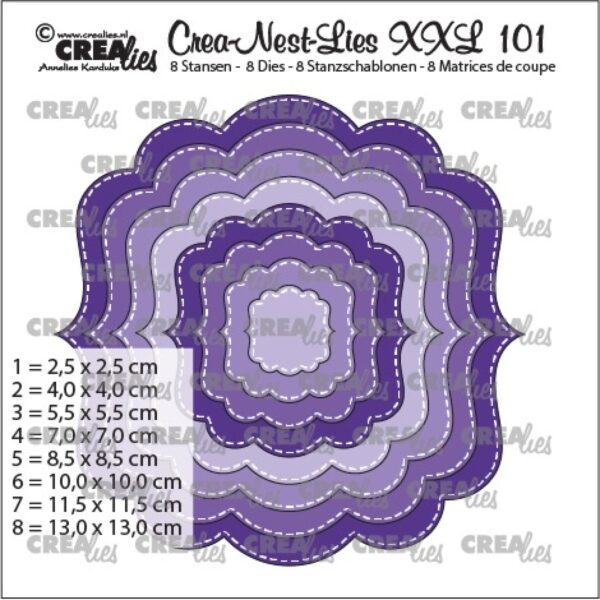 Crealies • Crea-Nest-Lies XXL Fantasie vorm B  	CLXXL101
