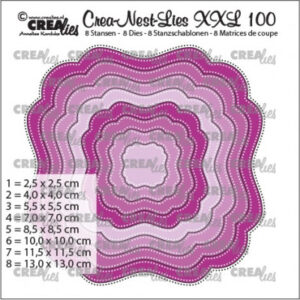 Crealies • Crea-Nest-Lies XXL Fantasie vorm A  	CLXXL100