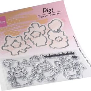 Clear stamp Eline's Animals Pigs  EC0187