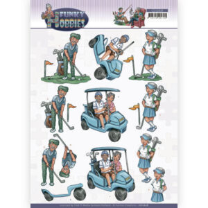 CD11608 3D cutting sheet - Yvonne Creations - Funky Hobbies - Golf