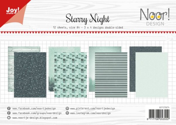 Papierset - Noor - Design Starry Night	6011/0674