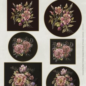Scenery - Yvonne Creations - Aquarella - Antique Flowers CDS10034