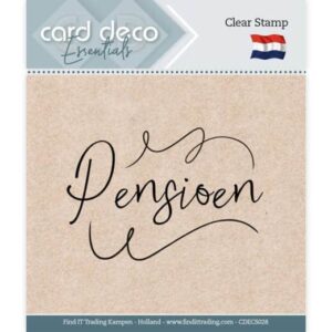 Card Deco Essentials - Clear Stamps - Pensioen Card Deco Essentials CDECS028