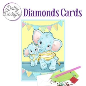 Dotty Designs Diamond Cards - Elephants Dotty Designs DDDC1024
