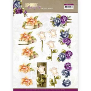 CD11614 3D cutting sheet - Precious Marieke - Romantic Roses - Multicolor Rose