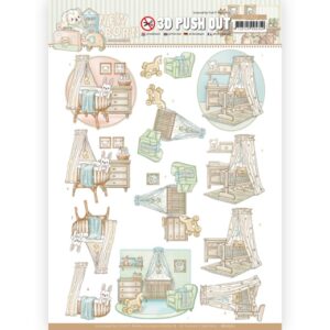 3D Push Out - Yvonne Creations - Newborn - Baby Cradle SB10522