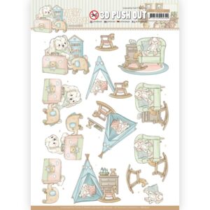 3D Push Out - Yvonne Creations - Newborn - Baby Rocking Horse SB10521