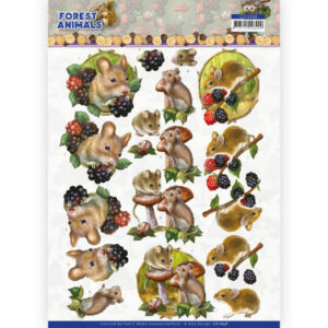 CD11648 3D cutting sheet - Amy Design Forest Animals - Mouse