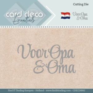 CDECD0062 Card Deco Essentials - Dies - Voor Opa & Oma