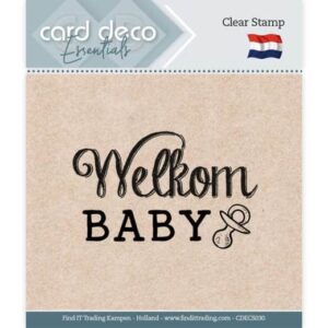 CDECS030 Card Deco Essentials - Clear Stamps - Welkom Baby
