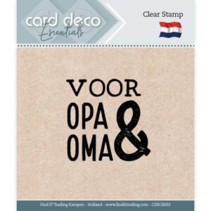 CDECS033 Card Deco Essentials - Clear Stamps - Voor Opa & Oma