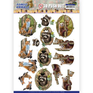 SB10535 3D Push Out - Amy Design Forest Animals - Fox