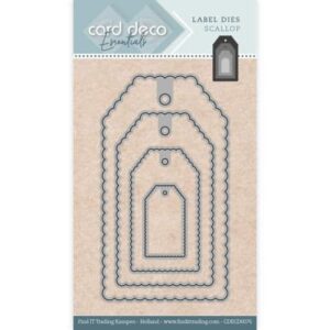 Card Deco Essentials - Label Dies - Label Dies Scallop CDECD0076