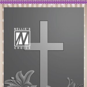 EF3D019 3D Embossing Folders cross-2 Nellie Snellen EF3D019