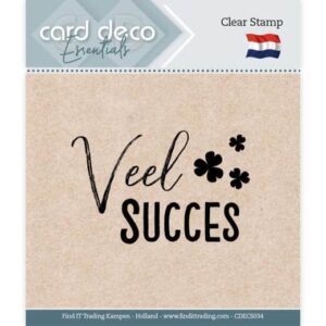 Card Deco Essentials - Clear Stamps - Veel Succes CDECS034