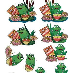 3D Cutting Sheet - Yvon's Art - Get well Frog Yvon's Art CD11677