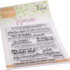 Clear stamp Wensen by Marleen CS1078