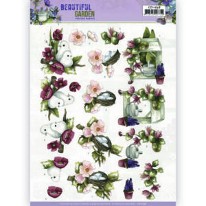 CD11638 3D Cutting Sheet - Precious Marieke - Beautiful Garden - Pigeon (HJ194)