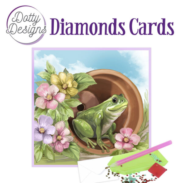 Dotty Designs Diamond Cards - Frog Dotty Designs DDDC1037