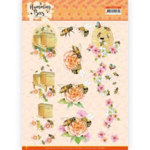 3D Cutting Sheet - Jeanine's Art - Humming Bees - Beehive CD11676