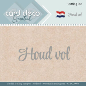 Card Deco Essentials - Dies - Houd vol Card Deco Essentials CDECD0068
