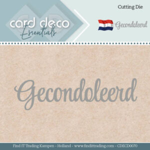 Card Deco Essentials - Dies - Gecondoleerd Card Deco Essentials CDECD0070