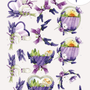 3D Cutting Sheet - Precious Marieke - Lavender Precious Marieke CD11487
